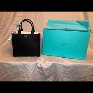 Black Leather Tiffany’s Women’s Micro Tote